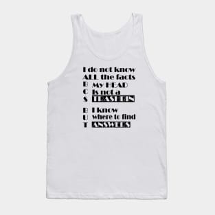 Facts Tank Top